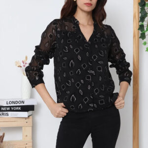 Blouse noire/argenté