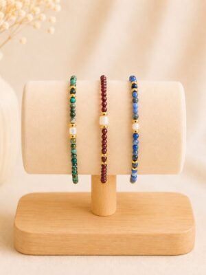 Design sans titre (23) Bracelet Harmonia – Acier inoxydable & Pierres naturelles