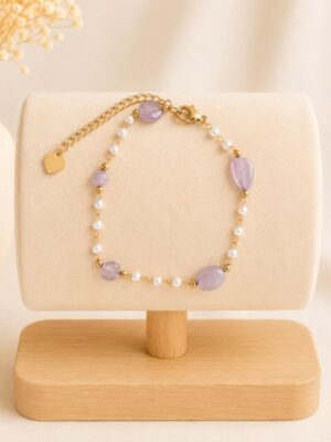 Design sans titre (26) Bracelet Amélys Pierre naturelle Améthyste