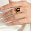 Bague anti-stress noire