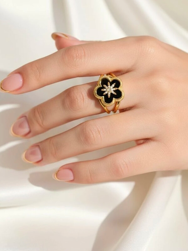Bague anti-stress noire