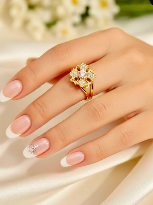 Bague croix anti-stress