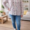 Chemise à imprimé petites fleurs 36 au 44