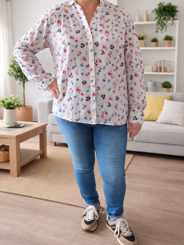 Chemise à imprimé petites fleurs 36 au 44