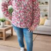 Chemise à imprimé fleuri 36 au 48