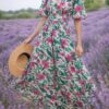 Robe longue fleurie 36 au 48