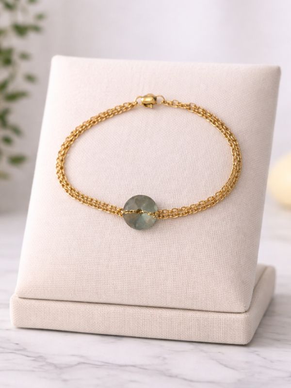 Bracelet donut's labradorite