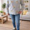 Blouse ananas 36 au 48