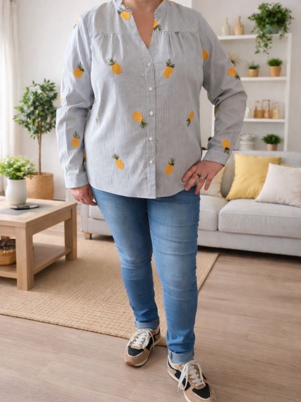 Blouse ananas 36 au 48