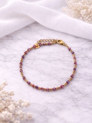 Design sans titre (10) Bracelet perles facettées