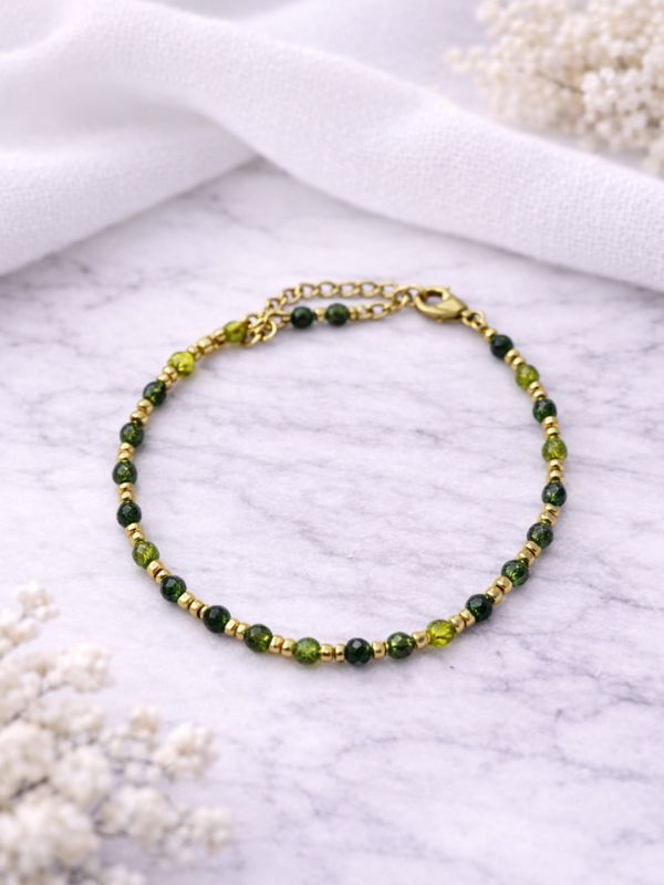 Bracelet perles facettées