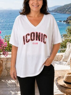 Tee-shirt Iconic rose Club 36 au 48