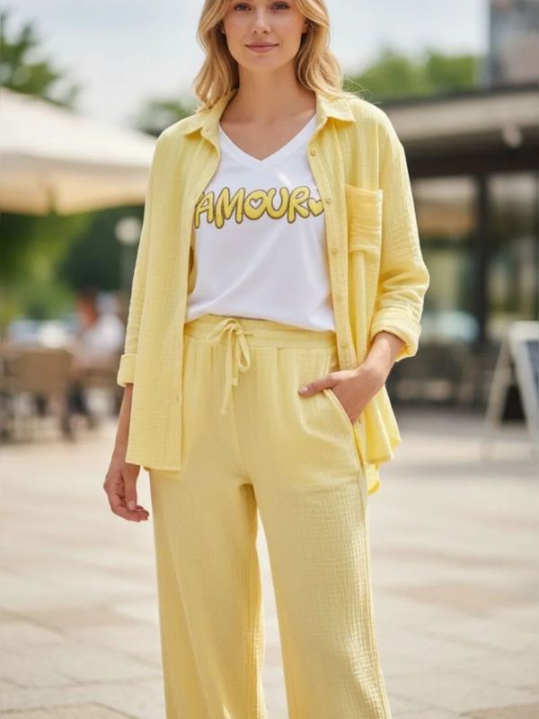 Pantalon Fluide gaze de coton