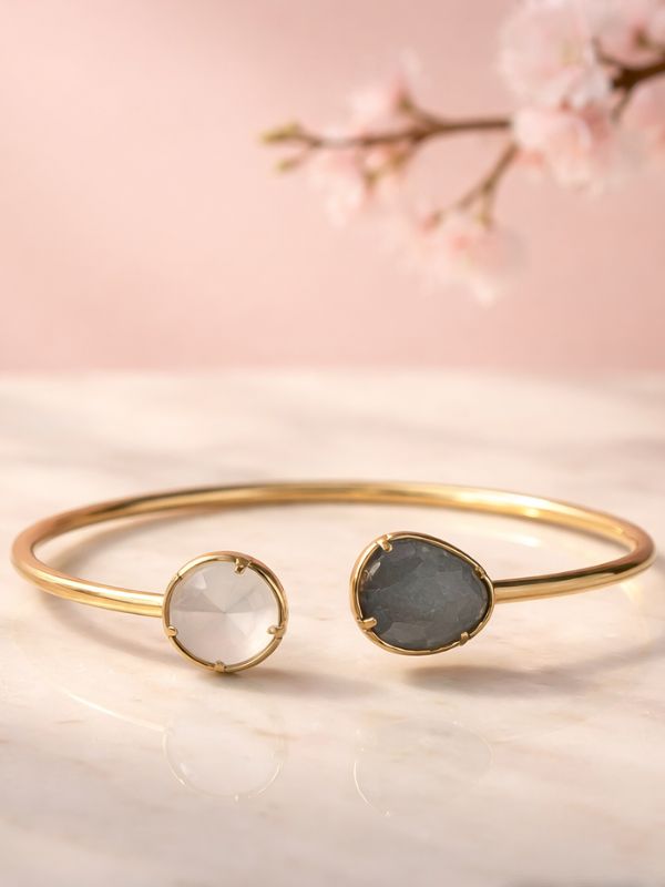 Jonc doré pierres lumineuses