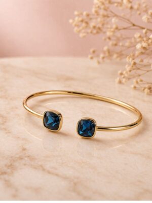 Jonc doré pierres profondes