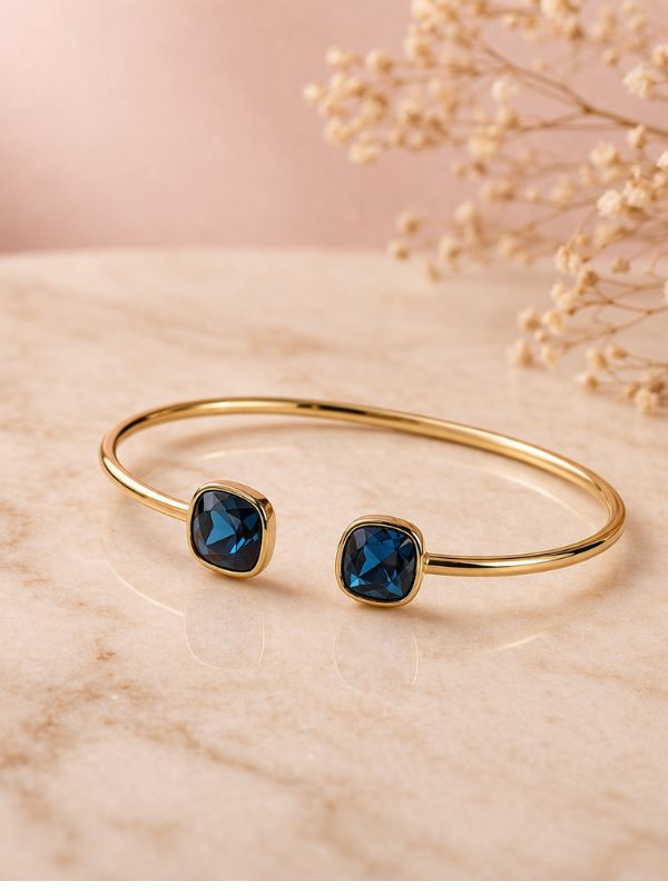 Jonc doré pierres profondes