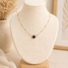 Collier Eloria pierre naturelle Onyx