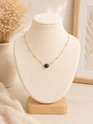 Collier Eloria pierre naturelle Onyx