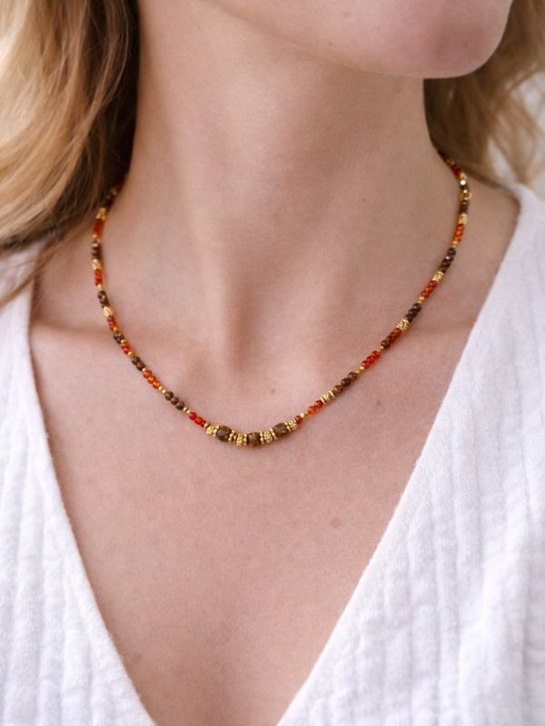 Collier en pierre naturelle – Œil de tigre