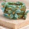 Bracelet manchette fleur 