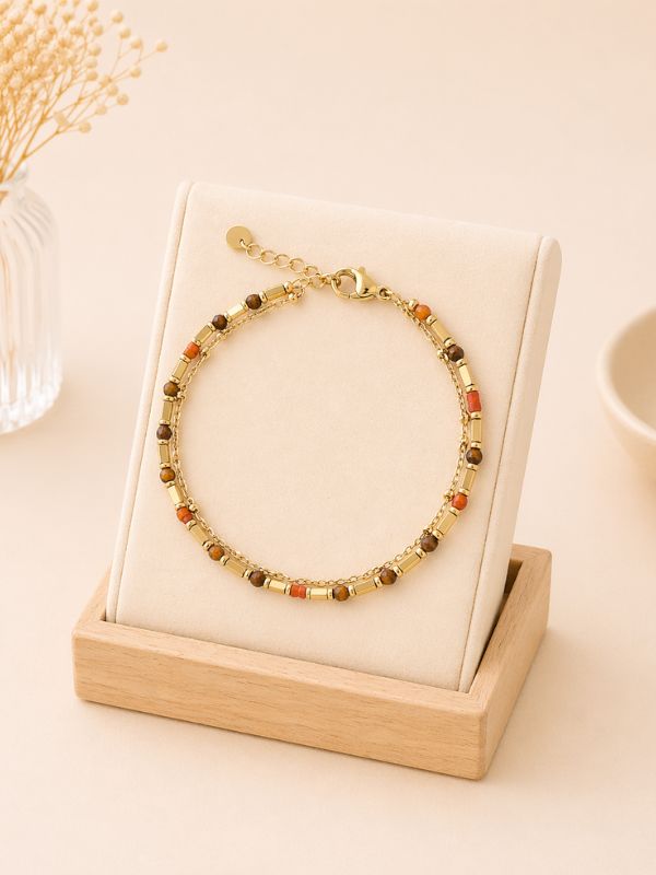 Bracelet Ambre Fauve