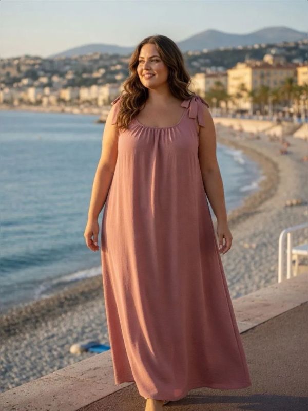 Design sans titre (3) Robe longue fluide 36 au 48