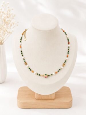 Design sans titre (32) Collier “Émeraude Pastel”
