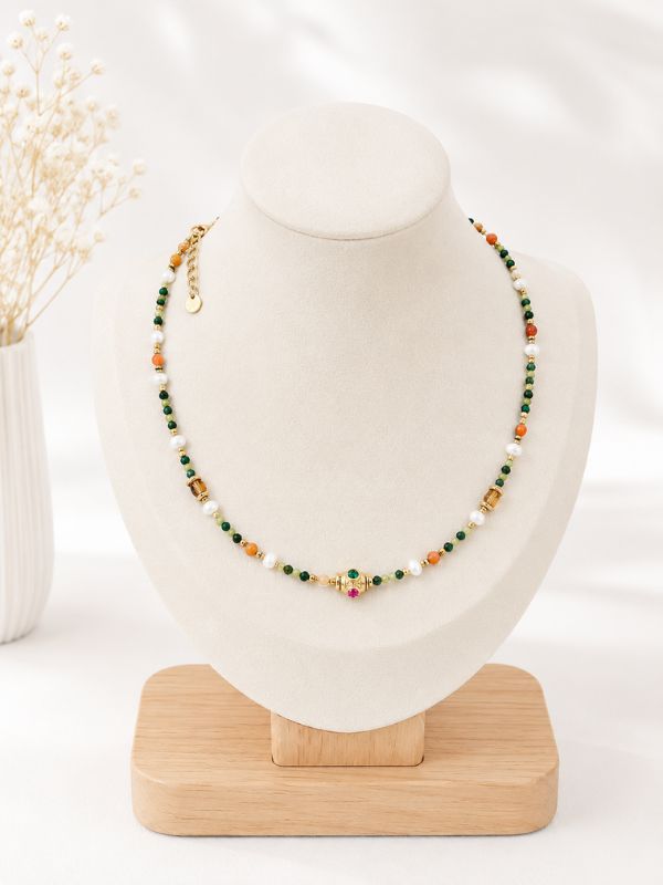 Design sans titre (32) Collier “Émeraude Pastel”