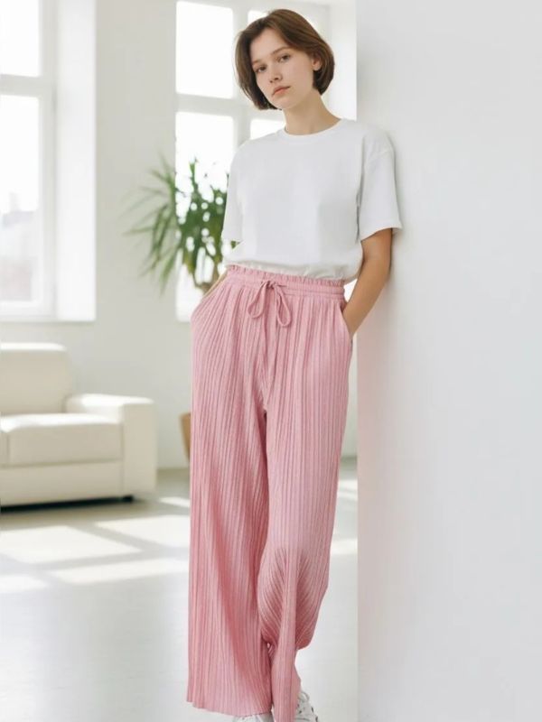 Pantalon fluide plissé 38 au 48
