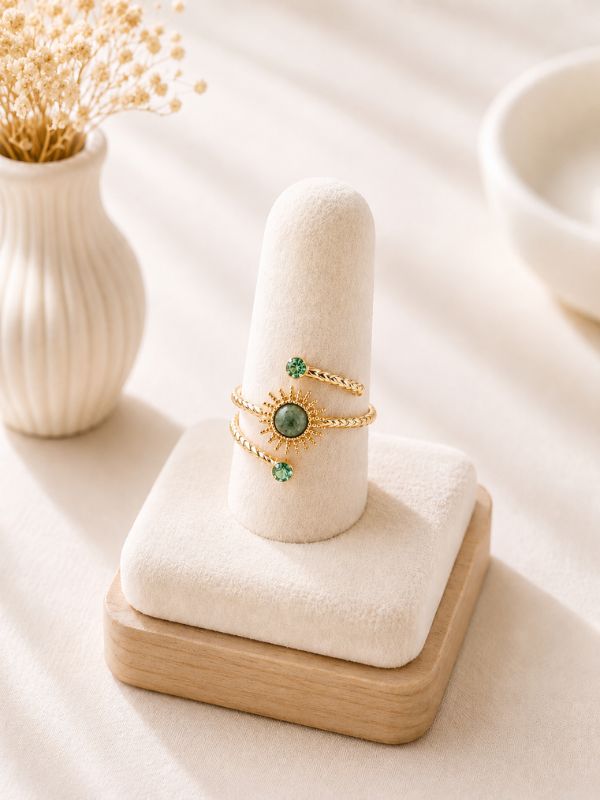 Design sans titre (7) Bague Astra-Pierre naturelle