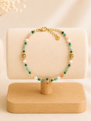 Design sans titre (8) Bracelet “Émeraude Pastel”