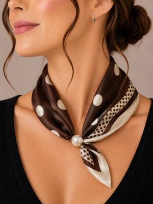 Design sans titre (1) Foulard Élégance Perle #14