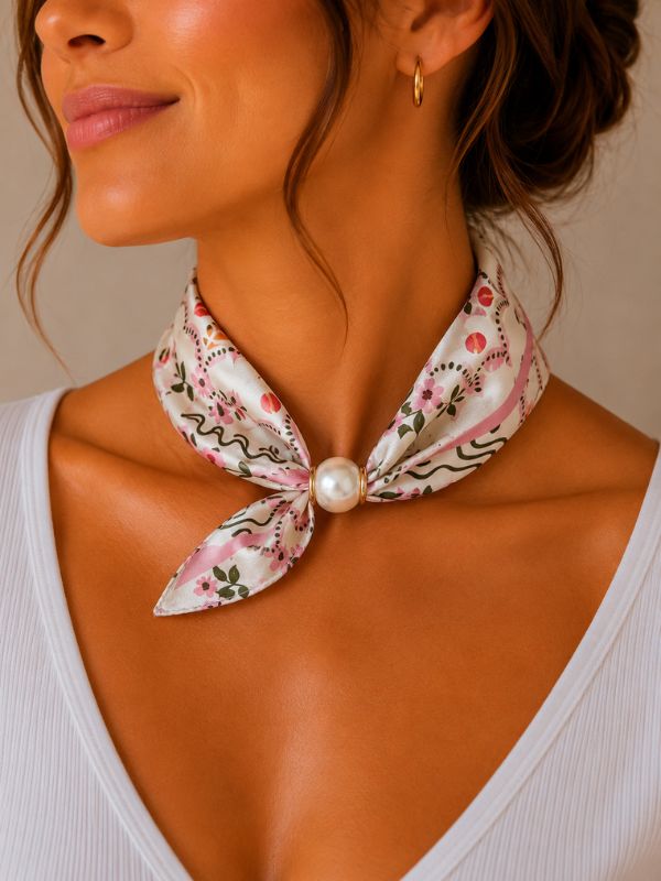 Design sans titre (10) Foulard Élégance Perle #8