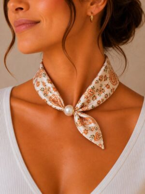 Design sans titre (12) Foulard Élégance Perle #11