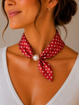 Design sans titre (14) Foulard Élégance Perle #13