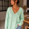 Pull Maille Douce Menthe