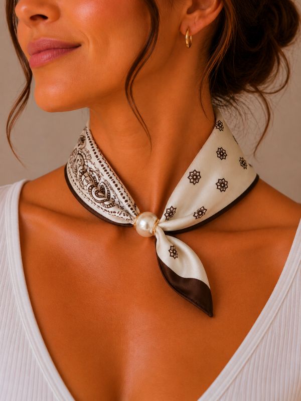 Foulard Élégance Perle #2