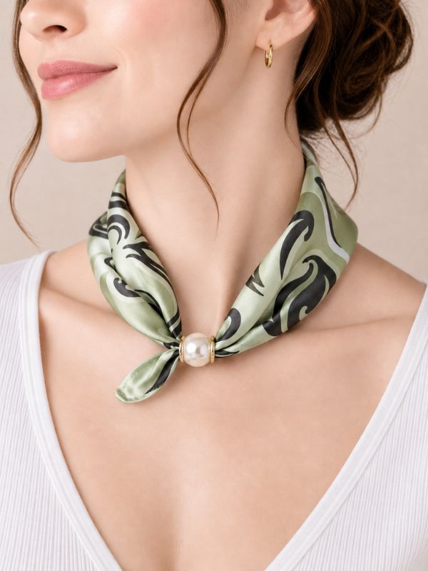 Foulard Élégance Perle #15
