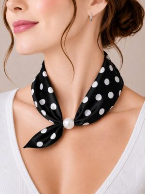 Design sans titre (4) Foulard Élégance Perle #16