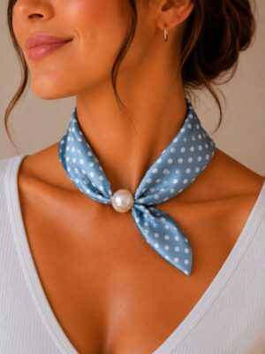 Design sans titre (5) Foulard Élégance Perle #4