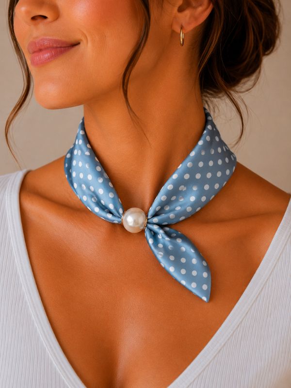 Design sans titre (5) Foulard Élégance Perle #4