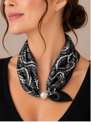 Design sans titre (5) Foulard Élégance Perle #17