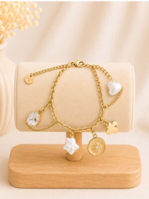 Design sans titre (6) Bracelet Or & Nacre