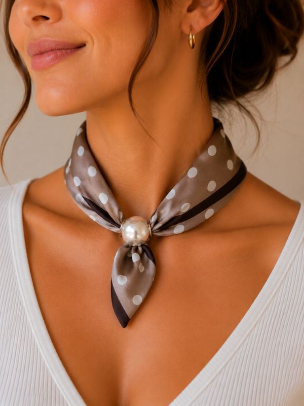 Design sans titre (6) Foulard Élégance Perle #5