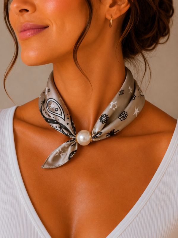 Design sans titre (8) Foulard Élégance Perle #7