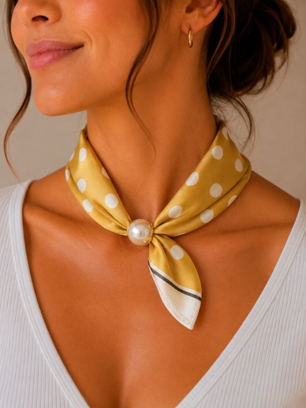 Design sans titre (9) Foulard Élégance Perle #10