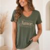 T-shirt kaki« Amor » 36-48