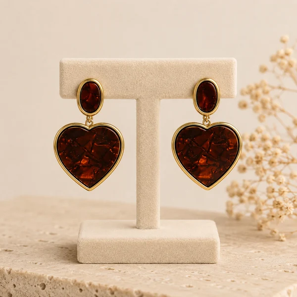 B.O coeur marron
