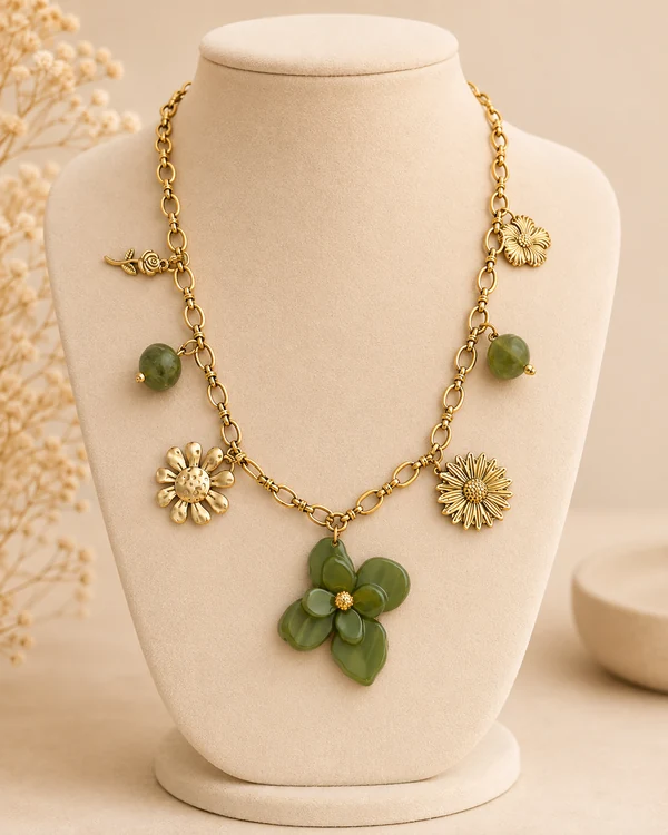 Collier Jardin d’Émeraude