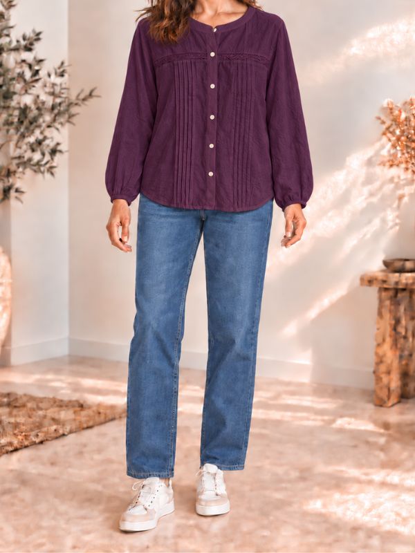 Blouse plissée